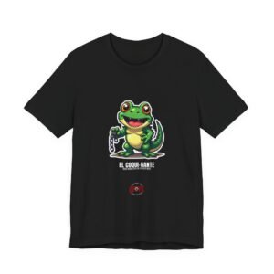 DFIYE El Coqui-gante, a giant kaiju coqui frog breaking a chain, with the DFIYE logo black tee.