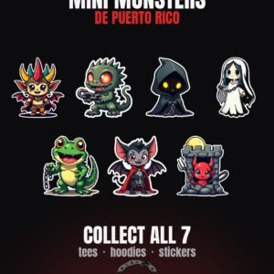 DFIYE Mini Monsters de Puerto Rico - Collect All 7 folklore tee bundle